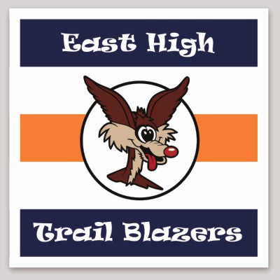 East High Trail Blazers Stripes Sticker
