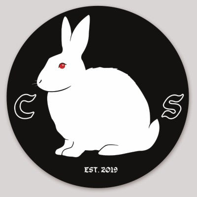Truck Rabbit Sticker 11"