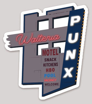 Walteria Punx Motel Sticker